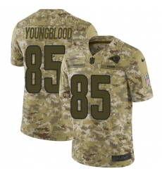Youth Nike Los Angeles Rams #85 Jack Youngblood Limited Camo 2018 Salute to Service NFL Jersey