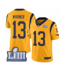 Men's Nike Los Angeles Rams #13 Kurt Warner Royal Blue Alternate Vapor Untouchable Limited Player Super Bowl LIII Bound NFL Jersey
