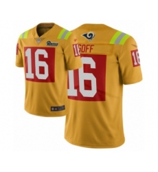 Youth Los Angeles Rams #16 Jared Goff Limited Gold City Edition Football Jersey