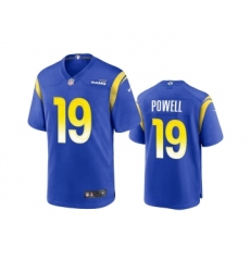 Men's Los Angeles Rams #19 Brandon Powell Royal Stitched Football Game Jersey