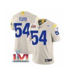 Men's Los Angeles Rams #54 Leonard Floyd Bone 2022 Super Bowl LVI Vapor Limited Stitched Jersey