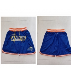Men's Los Angeles Rams Blue Just Don Swingman Shorts
