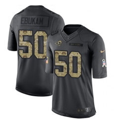 Youth Nike Los Angeles Rams #50 Samson Ebukam Limited Black 2016 Salute to Service NFL Jersey