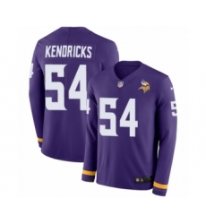 Youth Nike Minnesota Vikings #54 Eric Kendricks Limited Purple Therma Long Sleeve NFL Jersey