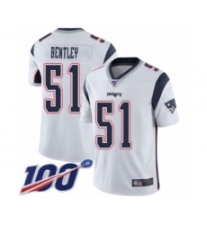 Men's New England Patriots #54 Dont'a Hightower White Vapor Untouchable Limited Player 100th Season Football Jersey