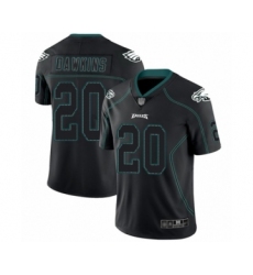 Men's Philadelphia Eagles #20 Brian Dawkins Limited Lights Out Black Rush Football Jersey