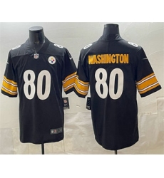 Men's Pisttburgn Steelers #80 Darnell Washington Black Vapor Untouchable Limited Stitched Jersey
