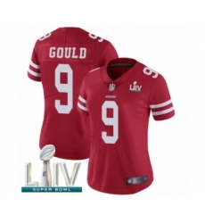 Women's San Francisco 49ers #9 Robbie Gould Red Team Color Vapor Untouchable Limited Player Super Bowl LIV Bound Football Jersey