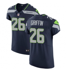 Men's Nike Seattle Seahawks #26 Shaquill Griffin Steel Blue Team Color Vapor Untouchable Elite Player NFL Jersey