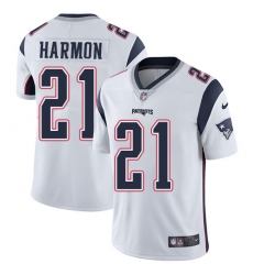 Youth Nike New England Patriots #21 Duron Harmon White Vapor Untouchable Limited Player NFL Jersey