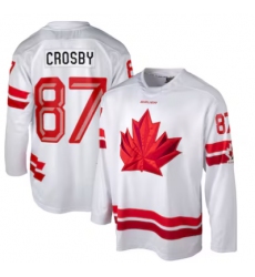 Men's Sidney Crosby #87 White Hockey Canada 2026 Replica Jersey