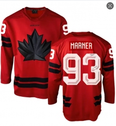 Men's Canada Hockey #93 Mitch Marner Red 2026 Olympics Stitched Jersey