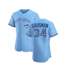 MEN'S TORONTO BLUE JAYS #34 KEVIN GAUSMAN BLUE POWDER ALTERNATE JERSEY