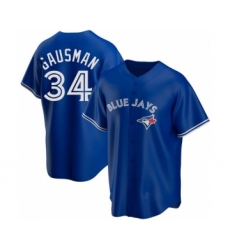 MEN'S TORONTO BLUE JAYS #34 KEVIN GAUSMAN ROYAL ALTERNATE JERSEY