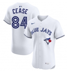 Men's Toronto Blue Jays #84 Dylan Cease White Cool Base Stitched Baseball Jersey