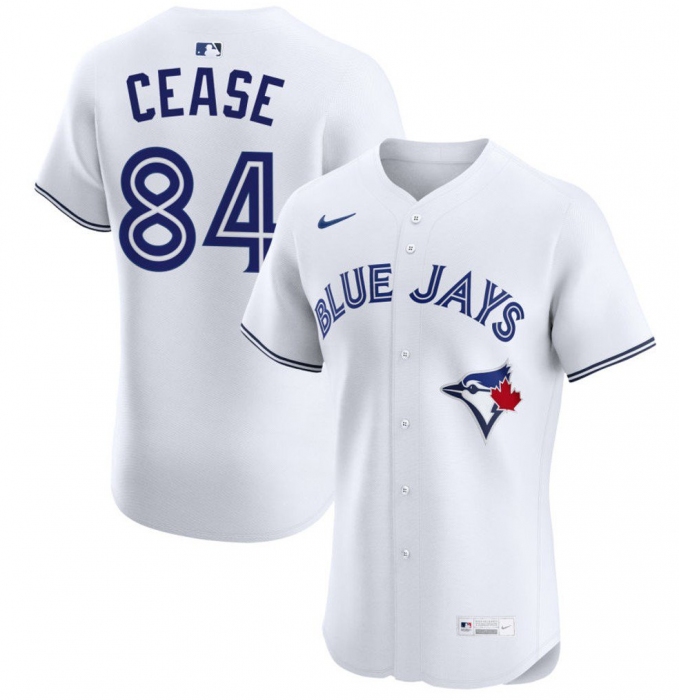 Men's Toronto Blue Jays #84 Dylan Cease White Cool Base Stitched Baseball Jersey