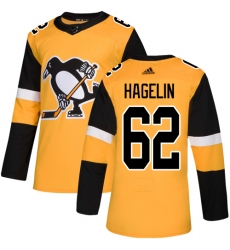 Men's Adidas Pittsburgh Penguins #71 Evgeni Malkin Premier Gold Alternate NHL Jersey