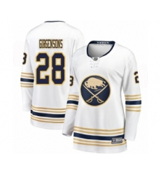 Women's Buffalo Sabres #28 Zemgus Girgensons Fanatics Branded White 50th Season Breakaway Hockey Jersey