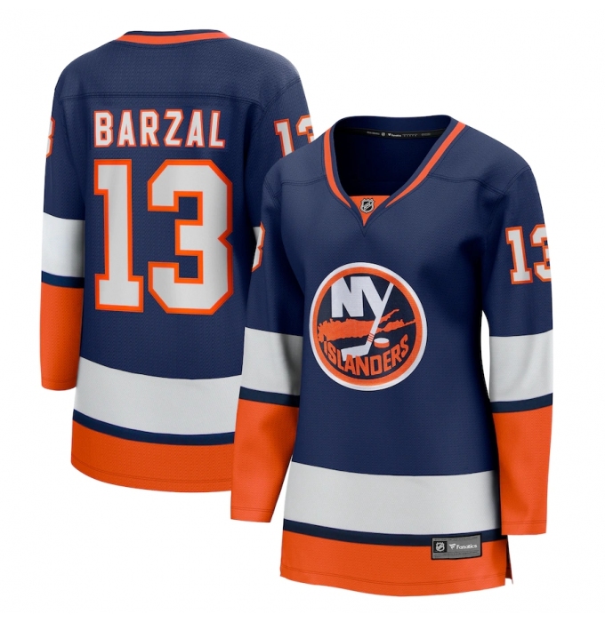 Women's New York Islanders #13 Mathew Barzal Fanatics Branded Orange 2020-21 Special Edition Breakaway Player Jersey