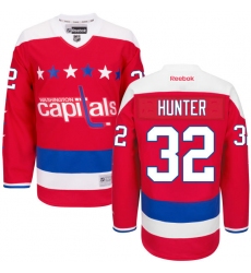 Youth Reebok Washington Capitals #32 Dale Hunter Premier Red Third NHL Jersey