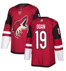 Men's Adidas Arizona Coyotes #19 Shane Doan Premier Burgundy Red Home NHL Jersey