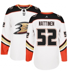 Youth Adidas Anaheim Ducks #52 Julius Nattinen Authentic White Away NHL Jersey