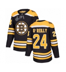 Youth Boston Bruins #24 Terry O'Reilly Authentic Black Home 2019 Stanley Cup Final Bound Hockey Jersey