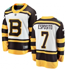 Men's Boston Bruins #7 Phil Esposito White 2019 Winter Classic Fanatics Branded Breakaway NHL Jersey