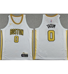Youth Boston Celtics #0 Jayson Tatum White 2025 City Edition Stitched Jersey