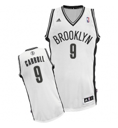Men's Adidas Brooklyn Nets #9 DeMarre Carroll Swingman White Home NBA Jersey