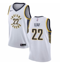 Women's Nike Indiana Pacers #22 T. J. Leaf Authentic White NBA Jersey - Association Edition