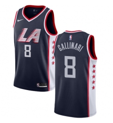 Women's Nike Los Angeles Clippers #8 Danilo Gallinari Swingman Navy Blue NBA Jersey - City Edition