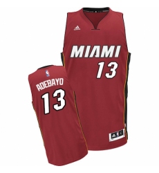 Men's Nike Miami Heat #13 Edrice Adebayo Swingman Red NBA Jersey Statement Edition