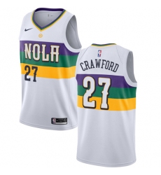 Youth Nike New Orleans Pelicans #27 Jordan Crawford Swingman White NBA Jersey - City Edition