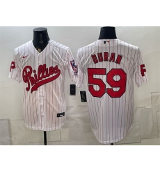 Men's Philadelphia Phillies #59 Jhoan Duran White 2026 Field of Dreams Stadium Stitched Baseball Jersey