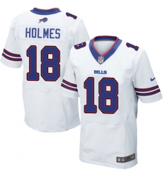 Men's Nike Buffalo Bills #18 Andre Holmes Elite White NFL Jersey