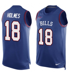 Men's Nike Buffalo Bills #18 Andre Holmes Limited Royal Blue Player Name & Number Tank Top NFL Jersey