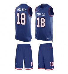 Men's Nike Buffalo Bills #18 Andre Holmes Limited Royal Blue Tank Top Suit NFL Jersey