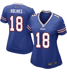 Women's Nike Buffalo Bills #18 Andre Holmes Game Royal Blue Team Color NFL Jersey