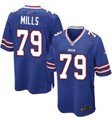 Men's Nike Buffalo Bills #79 Jordan Mills Game Royal Blue Team Color NFL Jersey
