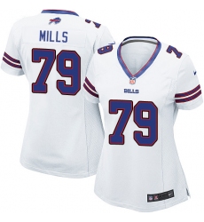 Women's Nike Buffalo Bills #79 Jordan Mills Game White NFL Jersey