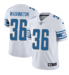 Youth Nike Detroit Lions #36 Dwayne Washington White Vapor Untouchable Elite Player NFL Jersey