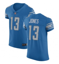 Men's Nike Detroit Lions #13 T.J. Jones Blue Team Color Vapor Untouchable Elite Player NFL Jersey