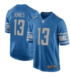 Men's Nike Detroit Lions #13 T.J. Jones Game Blue Team Color NFL Jersey