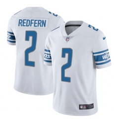 Youth Nike Detroit Lions #2 Kasey Redfern White Vapor Untouchable Elite Player NFL Jersey