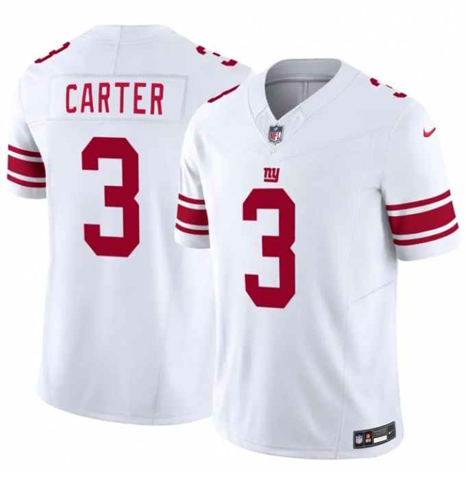 Men's New York Giants #3 Abdul Carter White 2026 F.U.S.E. Vapor Untouchable Limited Stitched Jersey