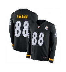 Youth Nike Pittsburgh Steelers #89 Vance McDonald Limited Black Therma Long Sleeve NFL Jersey