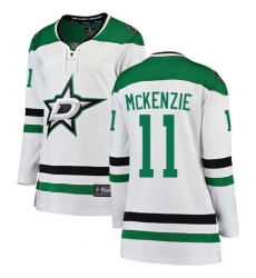 Women's Dallas Stars #11 Curtis McKenzie Authentic White Away Fanatics Branded Breakaway NHL Jersey