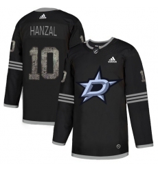 Men's Adidas Dallas Stars #10 Martin Hanzal Black Authentic Classic Stitched NHL Jersey