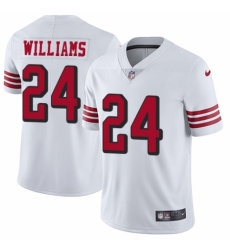 Men's Nike San Francisco 49ers #24 K'Waun Williams Elite White Rush Vapor Untouchable NFL Jersey